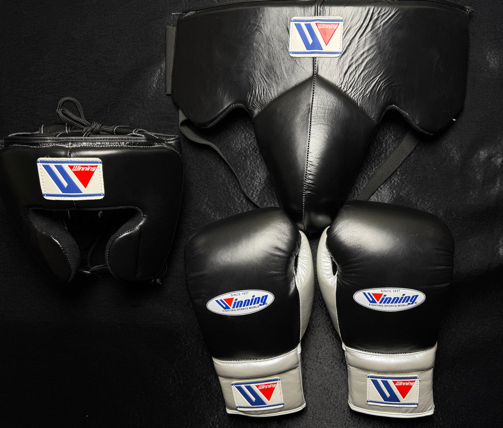 Winning Boxing Set - Black and Silver