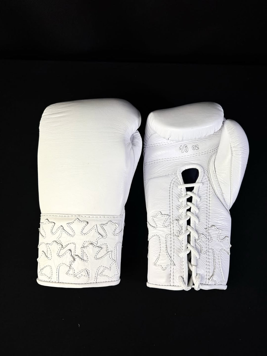 Chrome Hearts Boxing Gloves White Pure Cowhide Leather
