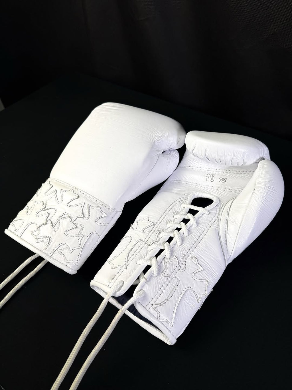 Chrome Hearts Boxing Gloves White Pure Cowhide Leather