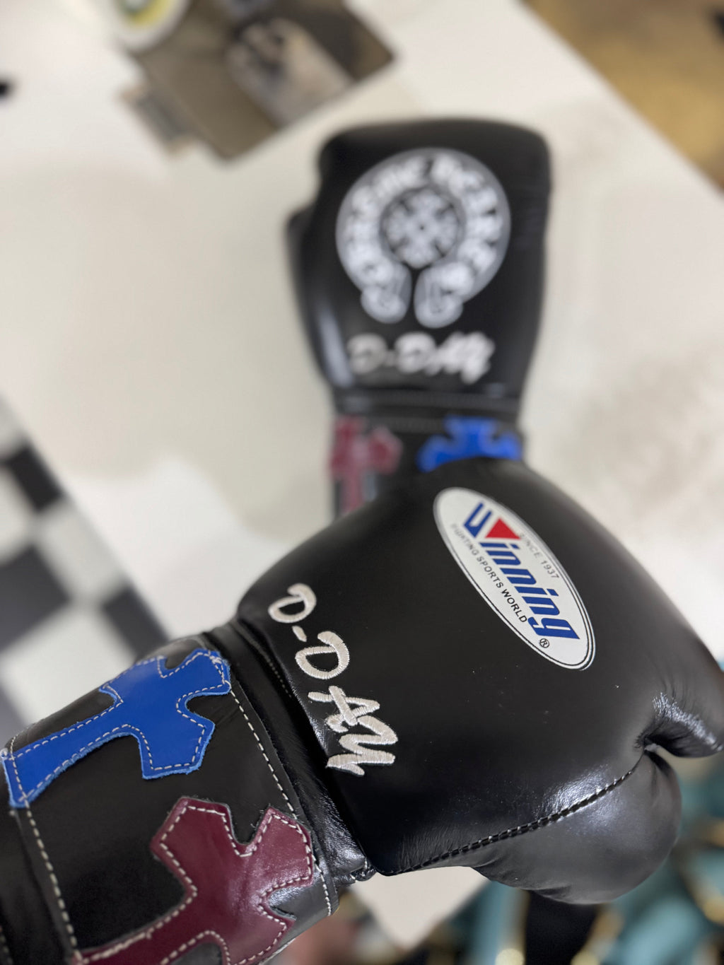 Chrome hearts Boxing Gloves- Black