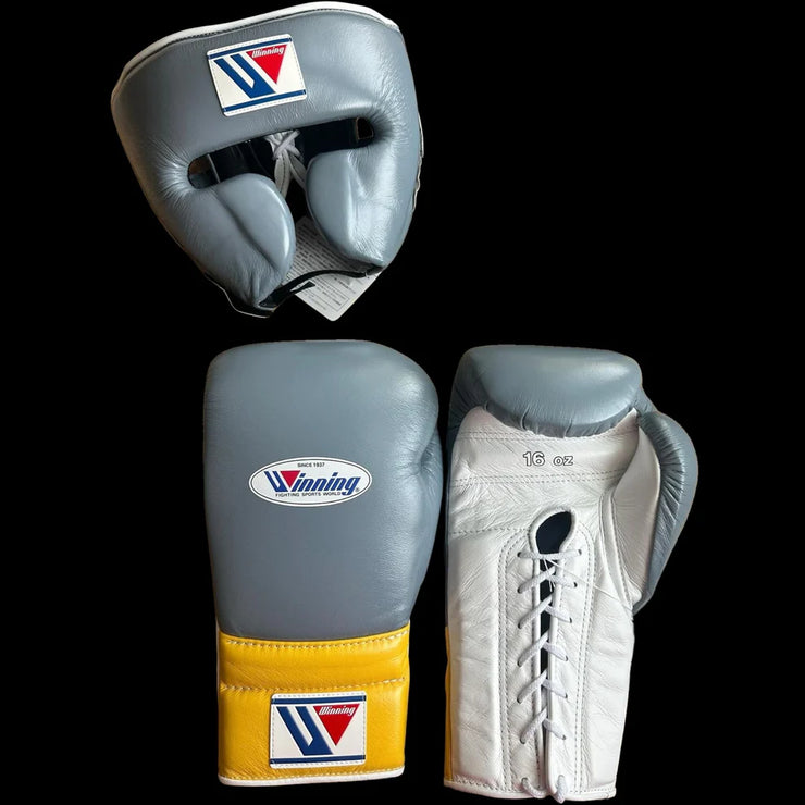 Winning Boxing Set - Grey Yellow White