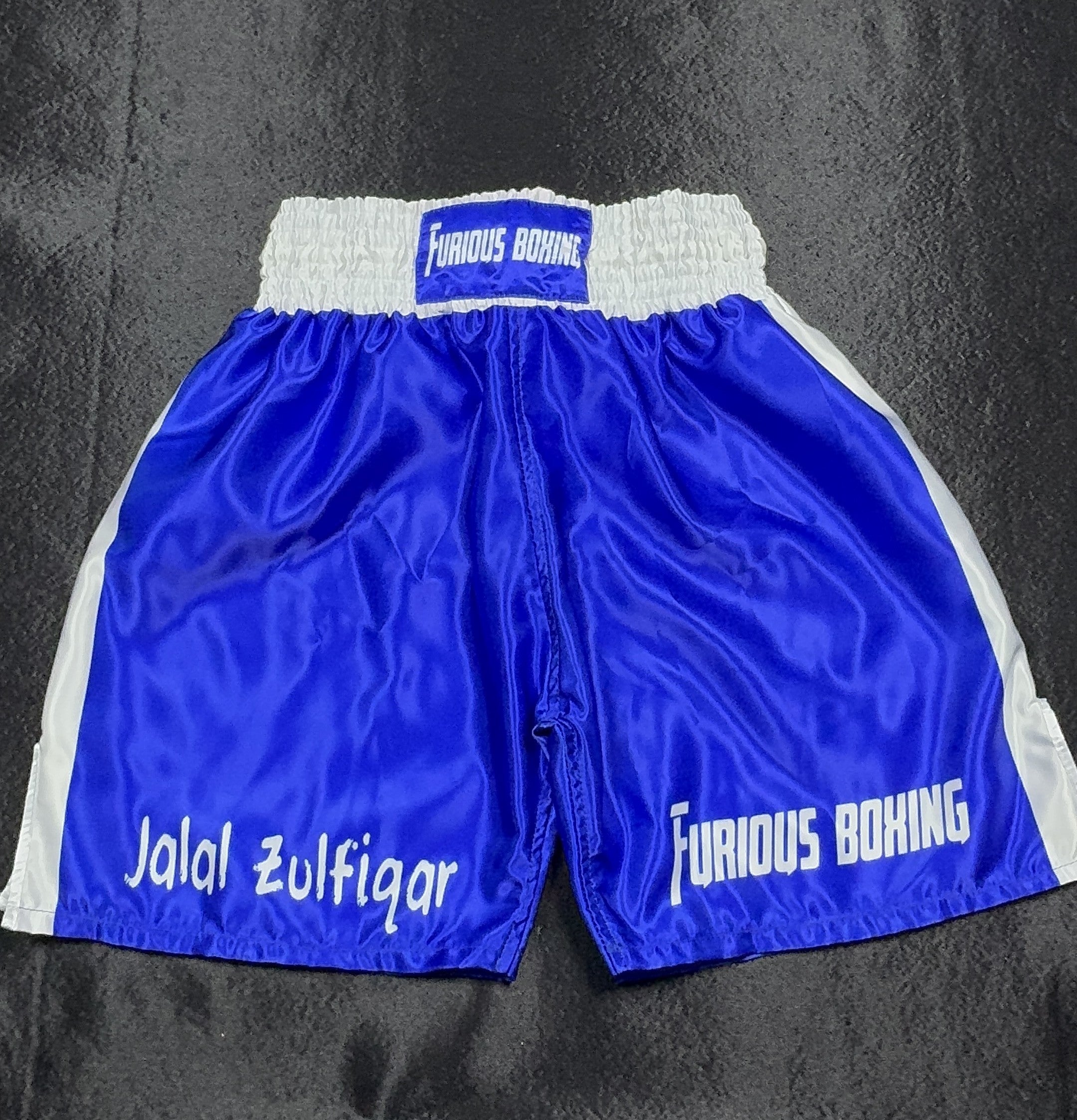 Premium Boxing Shorts Blue and White