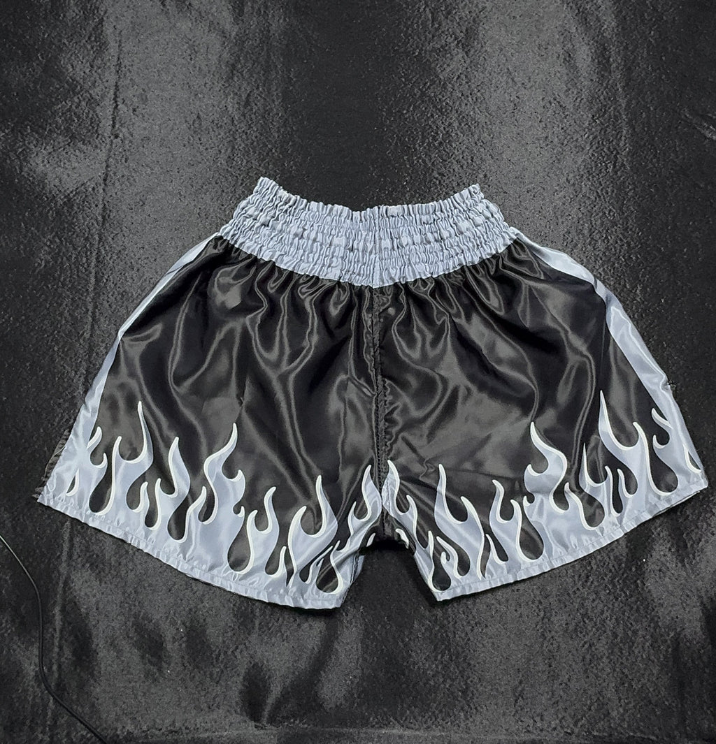 Premium Boxing Shorts Black and Grey