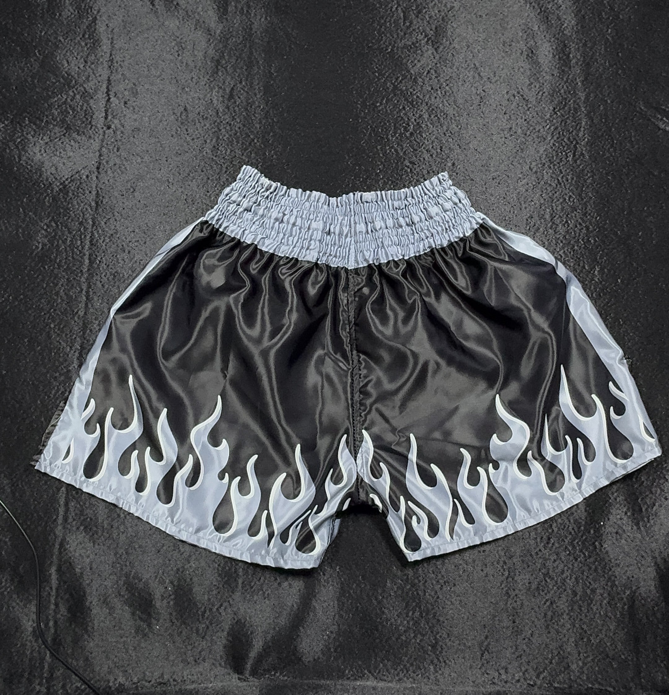 Premium Boxing Shorts Black and Grey