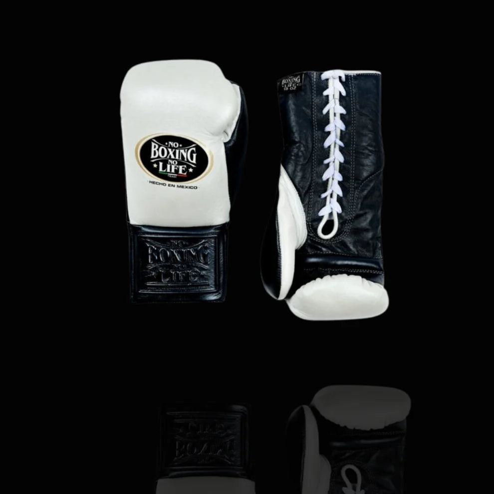 No Boxing No life Boxing Gloves - Black White