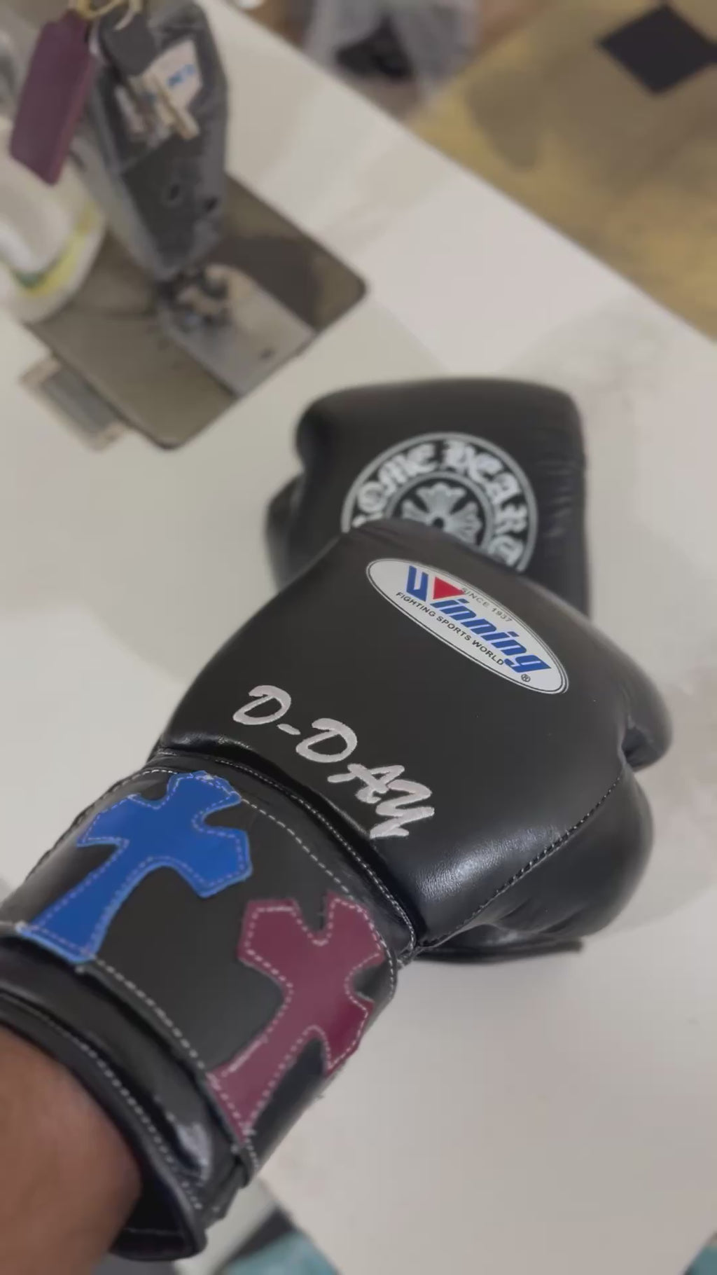 Chrome hearts Boxing Gloves- Black