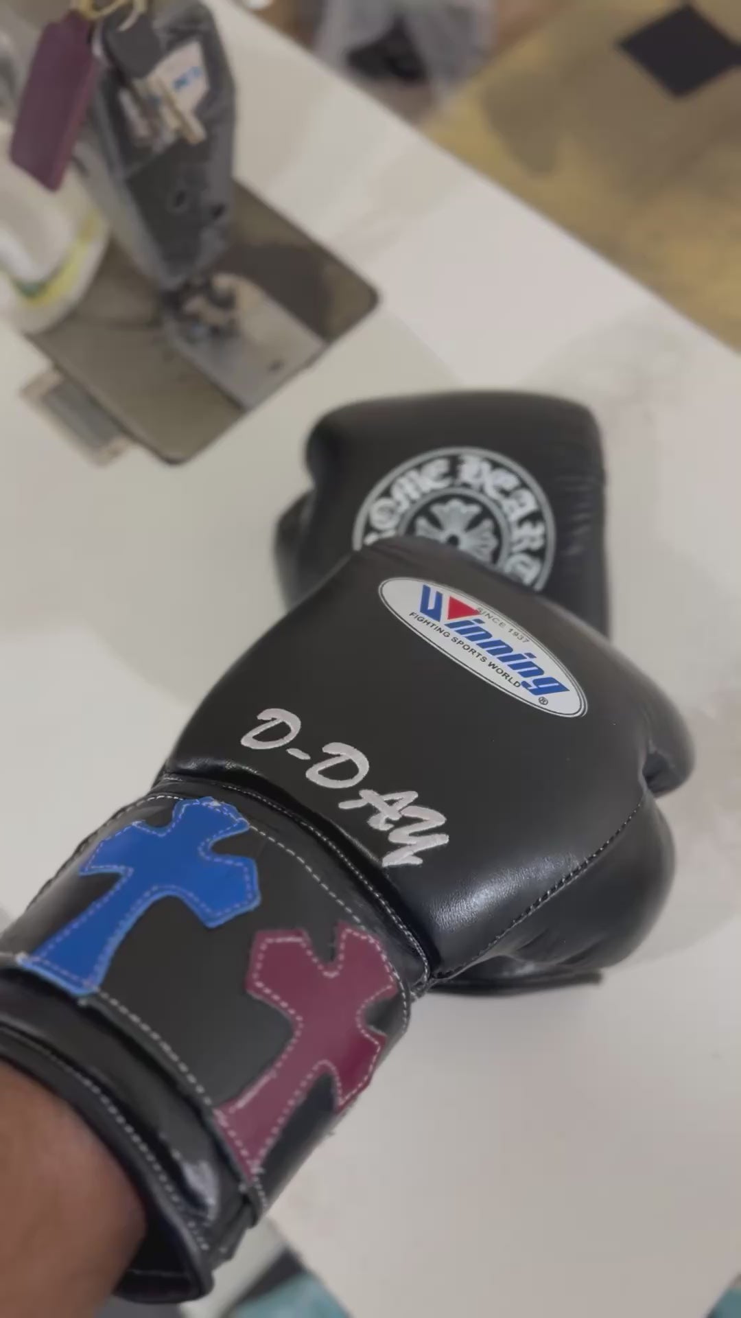 Chrome hearts Boxing Gloves- Black