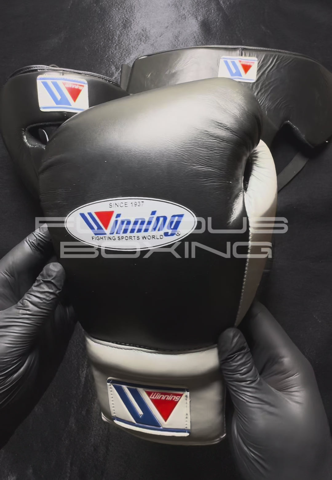 Winning Boxing Set - Black and Silver